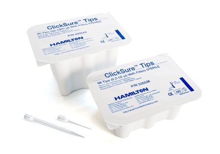 ClickSure Tips 1000 µL, Racked, Sterile, Filtered, 96 tips/rack / Tip1mL,ra,ste,filt,96/r 960