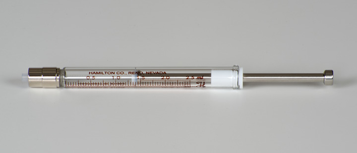2.5 mL, Model 1002 TLL SYR, Long Life Instrument Syringe / SYRINGE, 1002TLL, 2.5ML